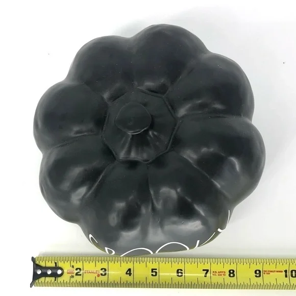 Rae Dunn Spooky Pumpkin Black Halloween Decor Large Letter - Picture 3 of 5